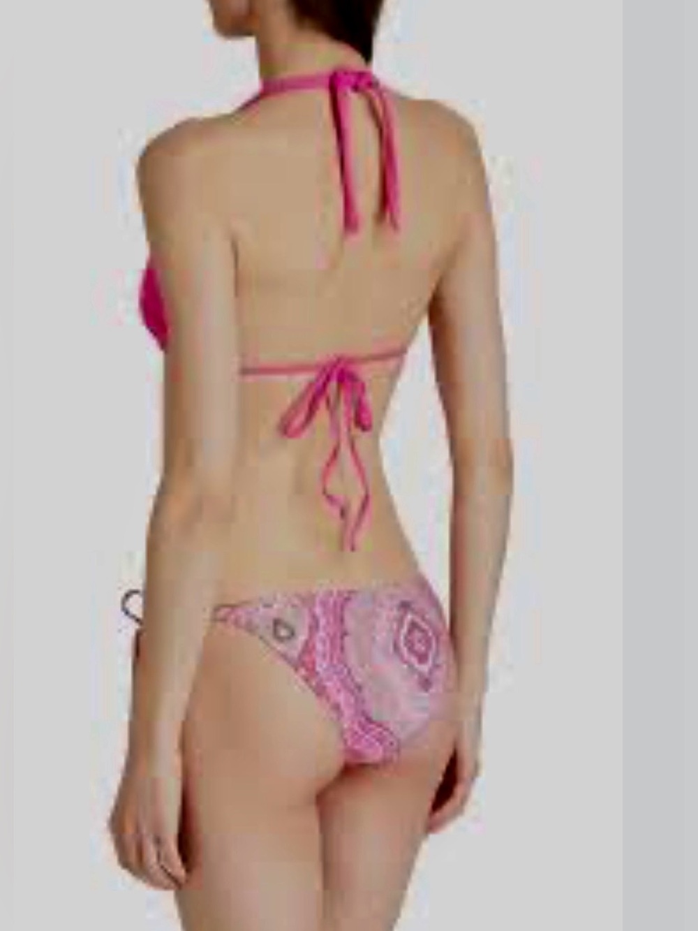 Melissa Odabash Pink Paisley Halter Bikini